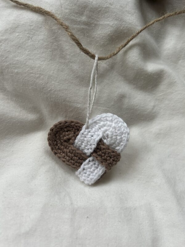 Christmas Heart Ornament Crochet Pattern