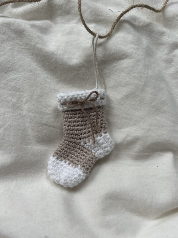 Christmas Stocking Ornament Crochet Pattern