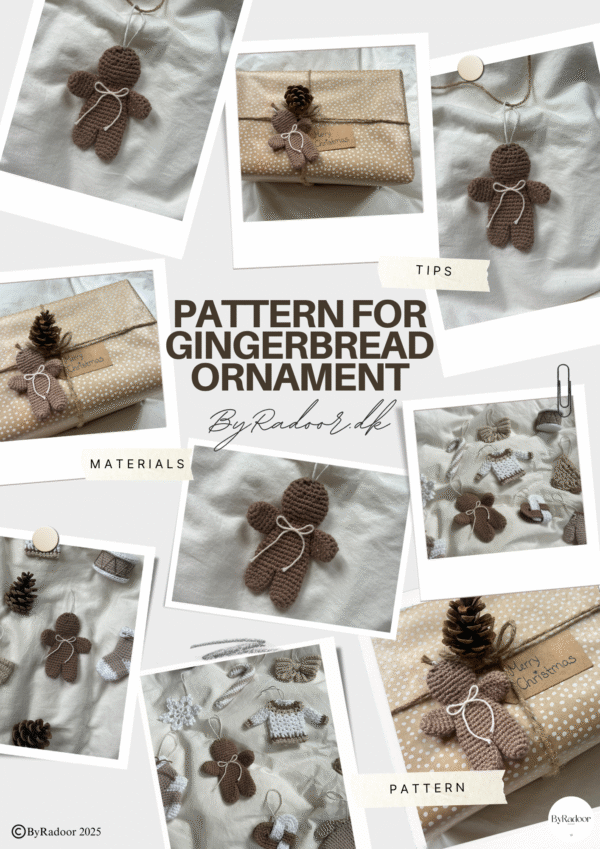 Gingerbread Ornament Crochet Pattern