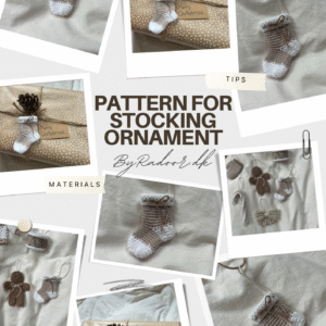 Christmas Stocking Ornament Crochet Pattern - Image 1