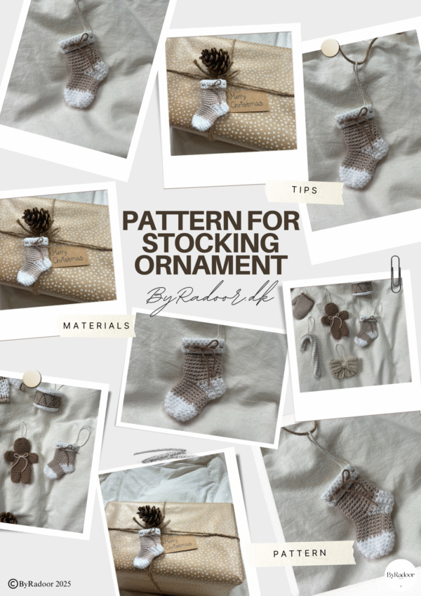 Christmas Stocking Ornament Crochet Pattern