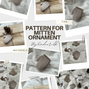 Mitten Ornament Crochet Pattern - Image 1