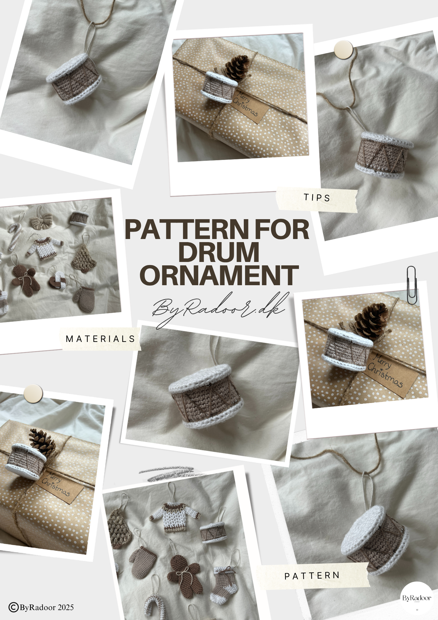 Drum Ornament Crochet Pattern - Image 1